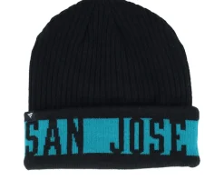 Cuff Beanies-Fanatics San Jose Sharks Beanie /Active Blue Cuff - Black