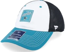 Dad Cap-Fanatics San Jose Sharks Block Party Dad Cap Active Blue/White Trucker -