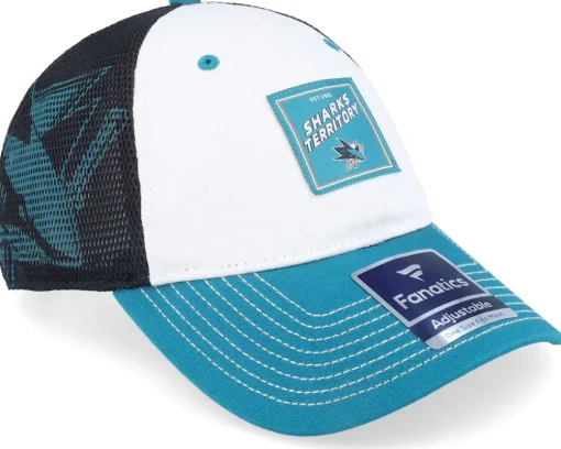 Dad Cap-Fanatics San Jose Sharks Block Party Dad Cap Active Blue/White Trucker -