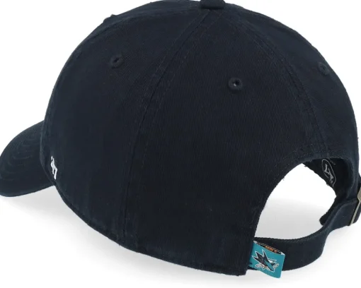Dad Cap-47 Brand San Jose Sharks Clean Up Black Dad Cap -