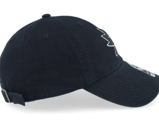 Dad Cap-47 Brand San Jose Sharks Clean Up Black Dad Cap -