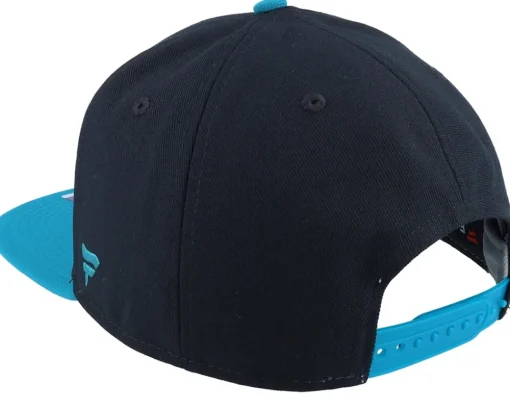 Snapback-Fanatics San Jose Sharks Iconic Color Blocked Black/Active Blue Snapback -