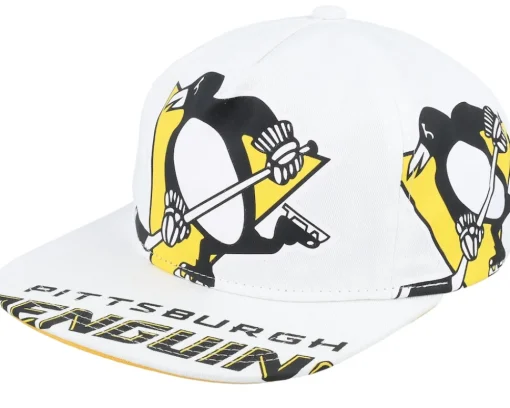 Snapback-Mitchell & Ness San Jose Sharks In Your Face Deadstock Snapback - White