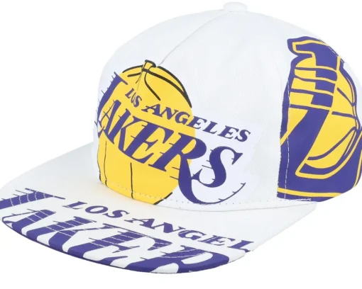 Snapback-Mitchell & Ness San Jose Sharks In Your Face Deadstock Snapback - White