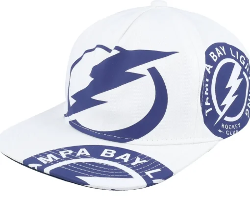 Snapback-Mitchell & Ness San Jose Sharks In Your Face Deadstock Snapback - White
