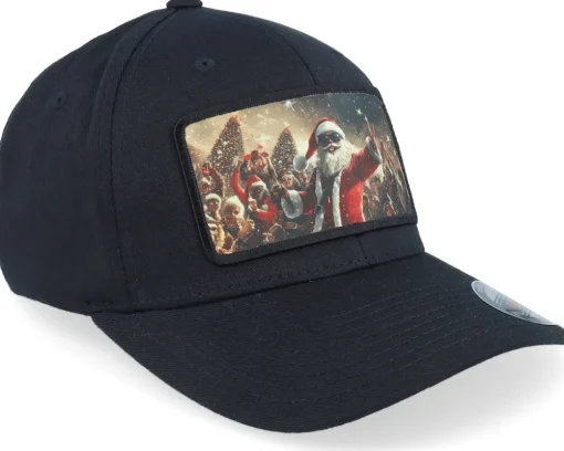 Flexfit-Ho-Ho-Hats Santa Claus All In X-mas Party Black Flexfit -