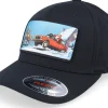 Flexfit-Ho-Ho-Hats Santa Claus Car Sleigh Patch Black Flexfit -