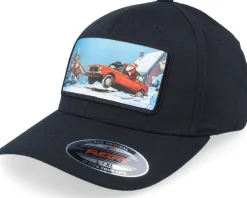 Flexfit-Ho-Ho-Hats Santa Claus Car Sleigh Patch Black Flexfit -