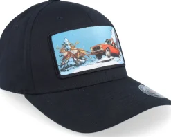Flexfit-Ho-Ho-Hats Santa Claus Car Sleigh Patch Black Flexfit -