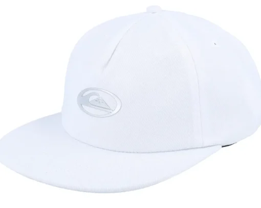 Sale Quiksilver Saturn Cap White Snapback -