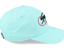 Dad Cap-American Needle Saugus Speedway Washed Slouch Seafoam Dad Cap -