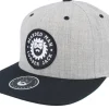 Clearance Bearded Man Saw Blade Logo Heather Grey/Black Snapback -