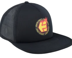 Clearance Etnies Sc Flame Black Trucker -