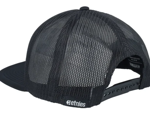 Clearance Etnies Sc Flame Black Trucker -