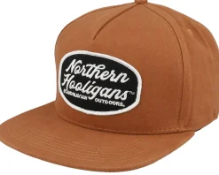 Clearance Northern Hooligans Scandinavian Outdoors Cap Brown Snapback -
