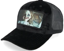 Velvet Caps-Scenes Scara Doll Velvet Black/Black A-frame Trucker -