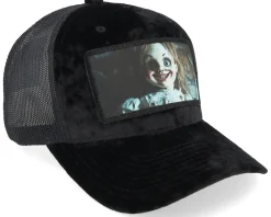 Velvet Caps-Scenes Scara Doll Velvet Black/Black A-frame Trucker -