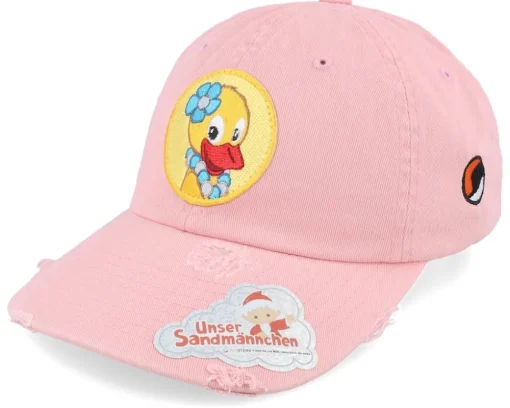 Dad Cap-Unser Sandmännchen Schnatterinchen round Patch Pink Destroyed Dad Cap -