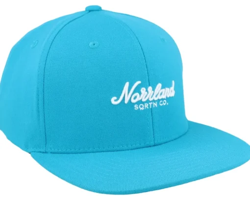 Best SQRTN Script Cap Tropical Blue Snapback -