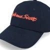Dad Cap-Lyle & Scott Script Embroidery Baseball Cap Dark Navy Dad Cap - Black