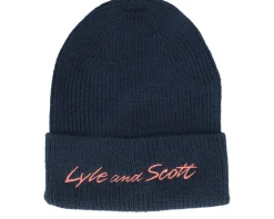 Online Lyle & Scott Script Embroidery Baseball Beanie Dark Navy Cuff -