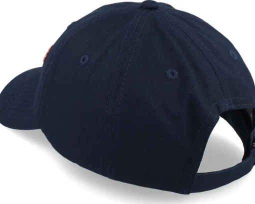 Dad Cap-Lyle & Scott Script Embroidery Baseball Cap Dark Navy Dad Cap - Black