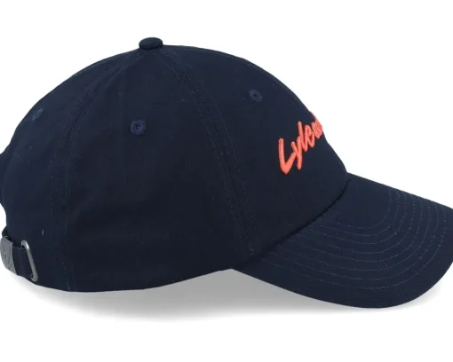 Dad Cap-Lyle & Scott Script Embroidery Baseball Cap Dark Navy Dad Cap - Black