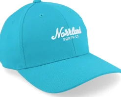 Sale SQRTN Script Hooked Cap Tropical Blue Adjustable -