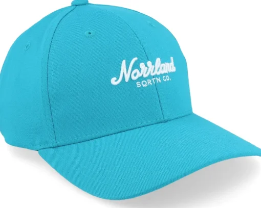 Sale SQRTN Script Hooked Cap Tropical Blue Adjustable -