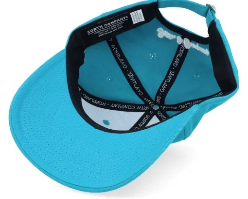 Sale SQRTN Script Hooked Cap Tropical Blue Adjustable -