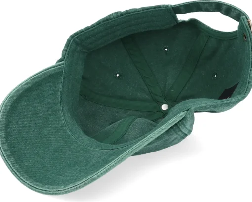 Dad Cap-Iconic Sea Horse Vintage Washed Bottle Green Dad Cap -