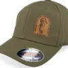 Flexfit-Iconic Sea Horse Wooly Combed Olive Flexfit - Green