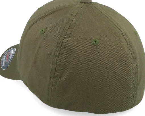 Flexfit-Iconic Sea Horse Wooly Combed Olive Flexfit - Green