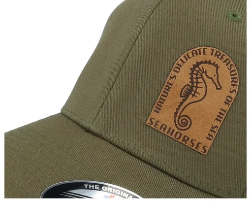 Flexfit-Iconic Sea Horse Wooly Combed Olive Flexfit - Green