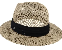 Hot Jaxon & James Seagrass Straw Safari Fedora Natural Straw Hat -