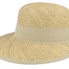 Straw Hat-Seeberger Seagrass Visor Natural Straw Hat -