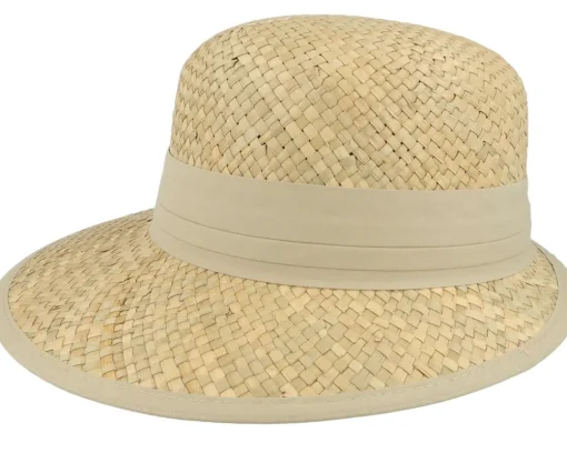 Straw Hat-Seeberger Seagrass Visor Natural Straw Hat -
