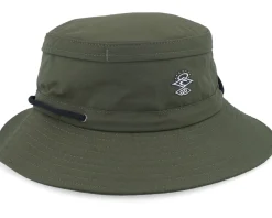 Buckets-Rip Curl Searchers Tech Mid Brim Hat Dark Green Bucket -