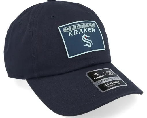Dad Cap-Fanatics Seattle Kraken Authentic Pro Rink Prime Navy Dad Cap - Blue