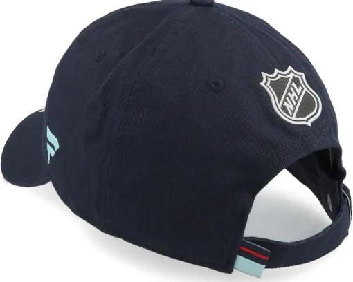 Dad Cap-Fanatics Seattle Kraken Authentic Pro Rink Prime Navy Dad Cap - Blue