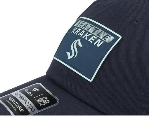 Dad Cap-Fanatics Seattle Kraken Authentic Pro Rink Prime Navy Dad Cap - Blue