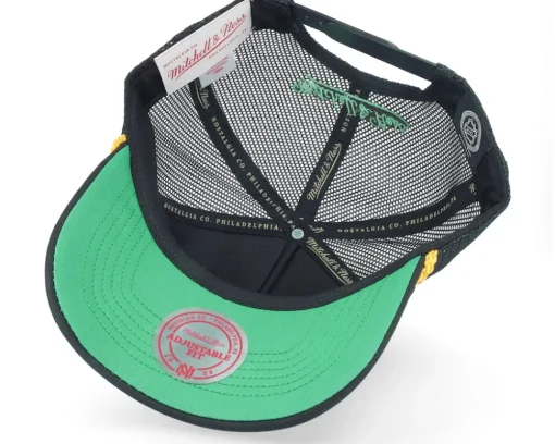 Best Mitchell & Ness Seattle Kraken Gold Leaf Trucker - Black