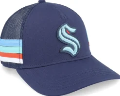 Trucker-American Needle Seattle Kraken Hotfoot Navy A-frame Trucker -