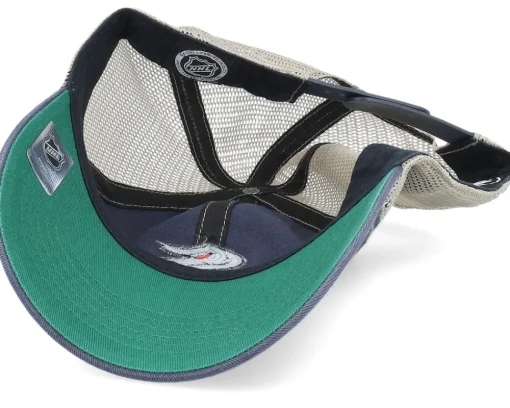 Trucker-47 Brand Seattle Kraken NHL Trawler Clean Up Vintage Navy Trucker -