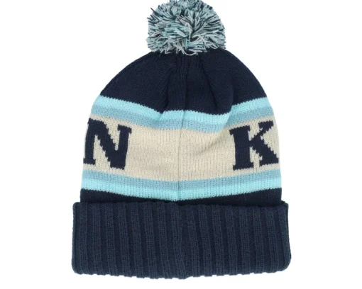 Pom Beanies-American Needle Seattle Kraken Pillow Line Navy/Ivory/Seafoam Pom - Blue