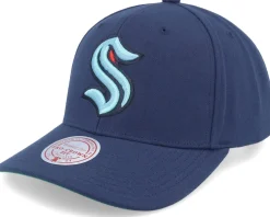 Sale Mitchell & Ness Seattle Kraken Team Ground 2.0 Pro Navy Adjustable -