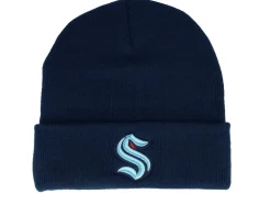 Online American Needle Seattle Kraken Terrain Knit Solid Blue Cuff -