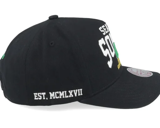 Adjustable-Mitchell & Ness Seattle Supersonics Big Time Pro A-frame Adjustable - Black