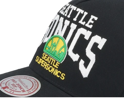 Adjustable-Mitchell & Ness Seattle Supersonics Big Time Pro A-frame Adjustable - Black