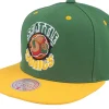 Snapback-Mitchell & Ness Seattle Supersonics Breakthrough Green Snapback -